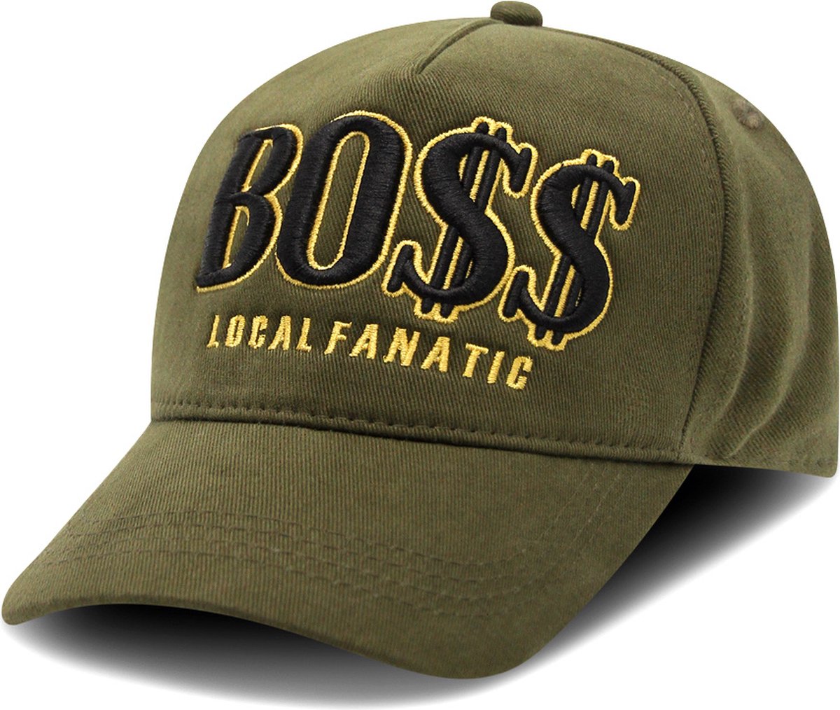 Baseball Cap Heren - BO$$ - Groen