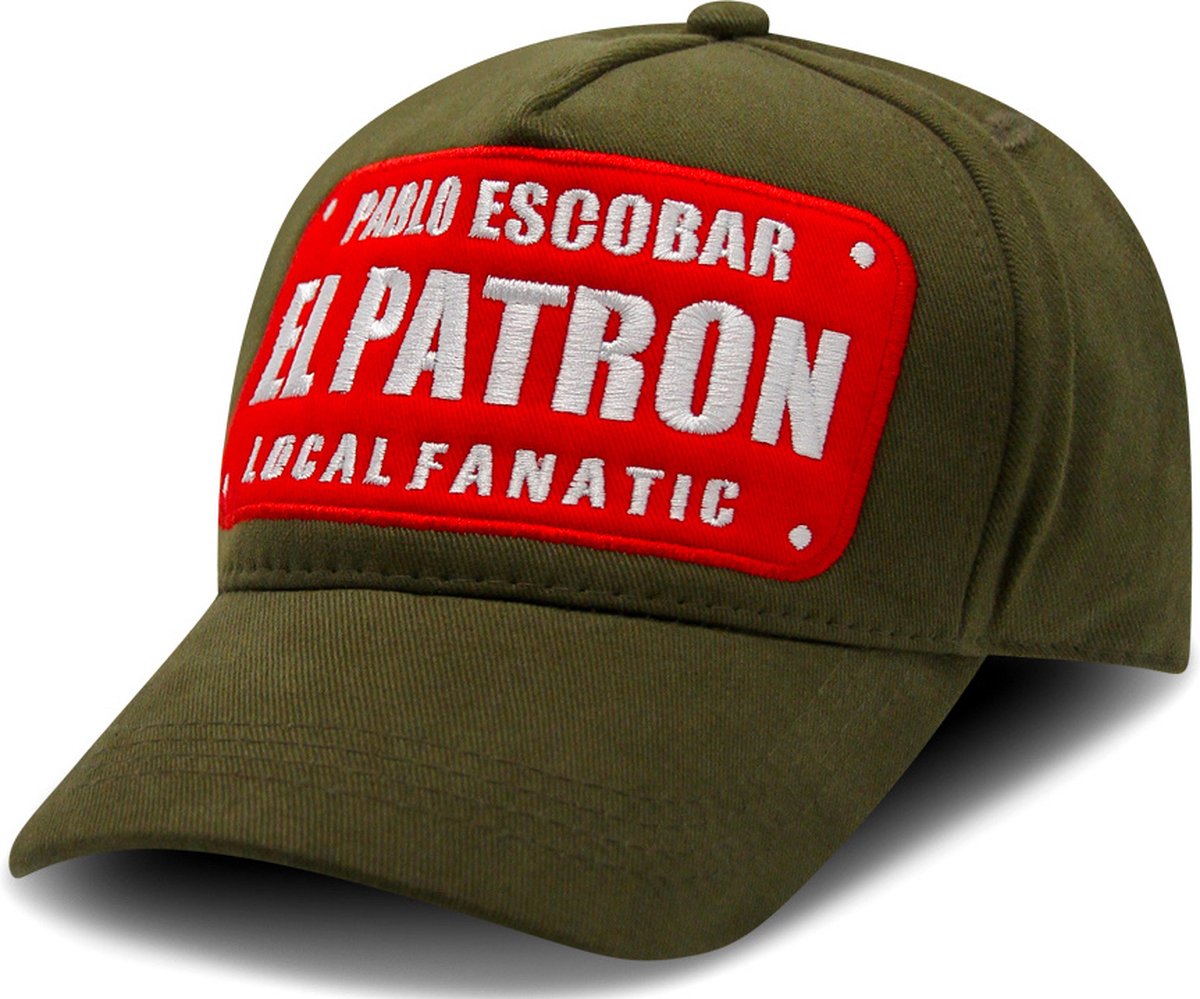 Baseball Cap Heren - Pablo Escobar - Groen