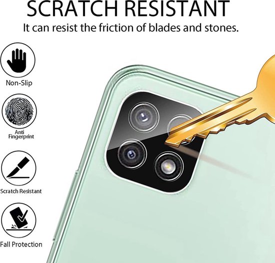Camera Lens Glass Protector - beschermer Geschikt voor: Samsung Galaxy A22 4G - Transparant