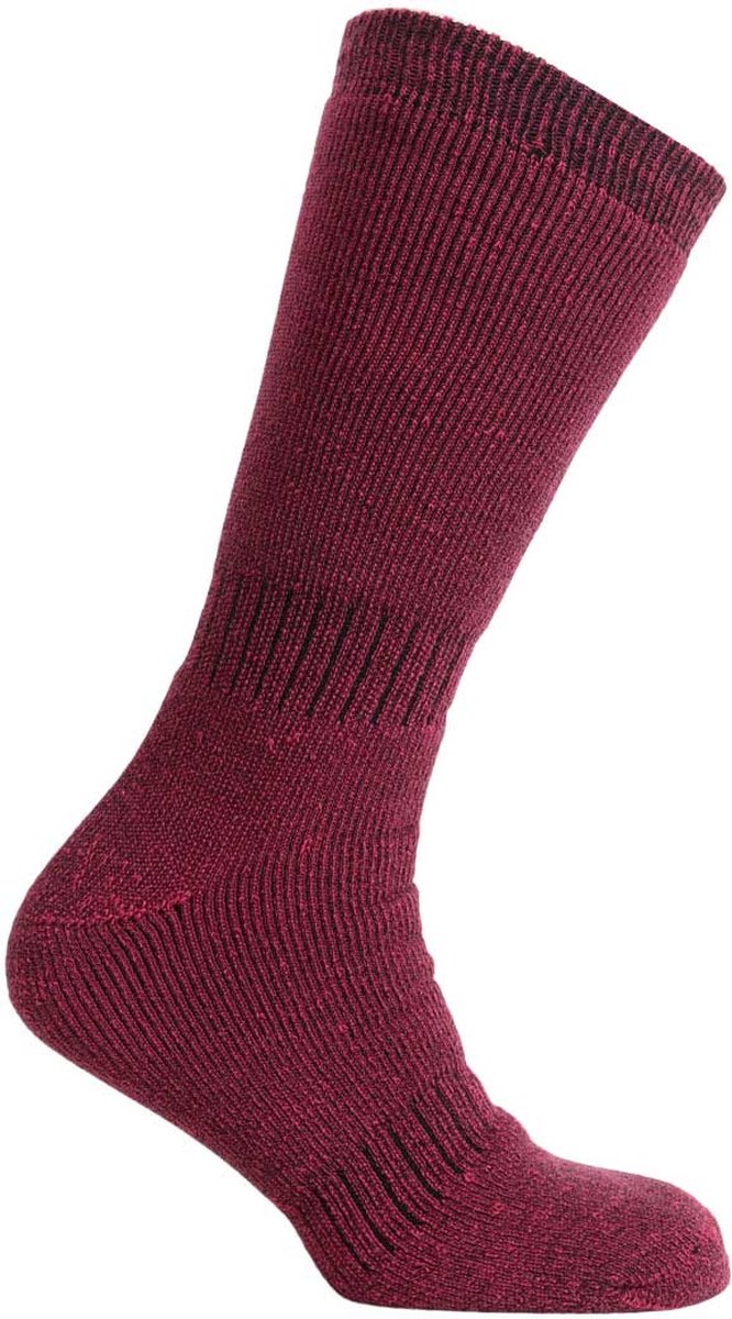 Norfolk - Wintersokken - 45% Merino wol Thermo sokken met Demping Warme Outdoorsokken - Merino wol sokken - Wollen Sokken - Maat 39-42 - Magenta - Nordique