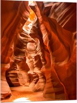 WallClassics - Acrylglas - Antelope Canyon Gang in Ravijn - 75x100 cm Foto op Acrylglas (Met Ophangsysteem)