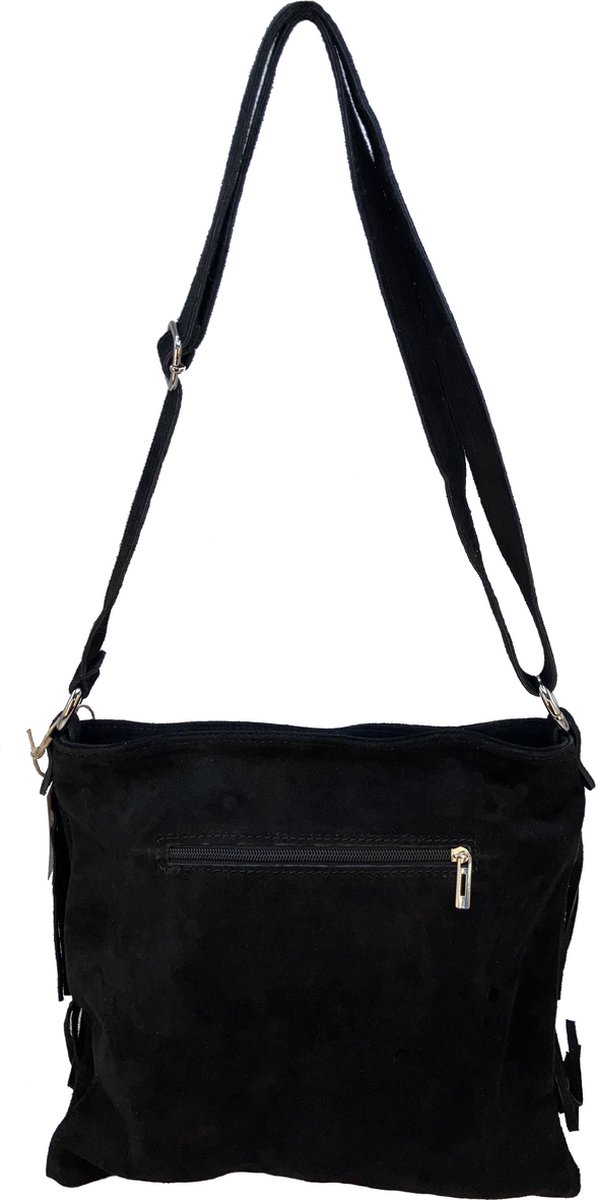 Zwarte Suède Crossbodytas dames kopen? Kijk snel