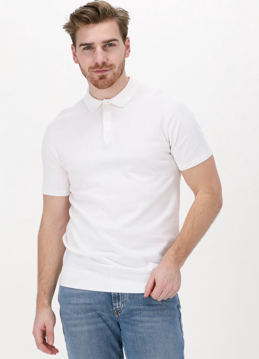 Saint Steve Gerben Polo's & T-shirts Heren - Polo shirt - Gebroken wit - Maat XL