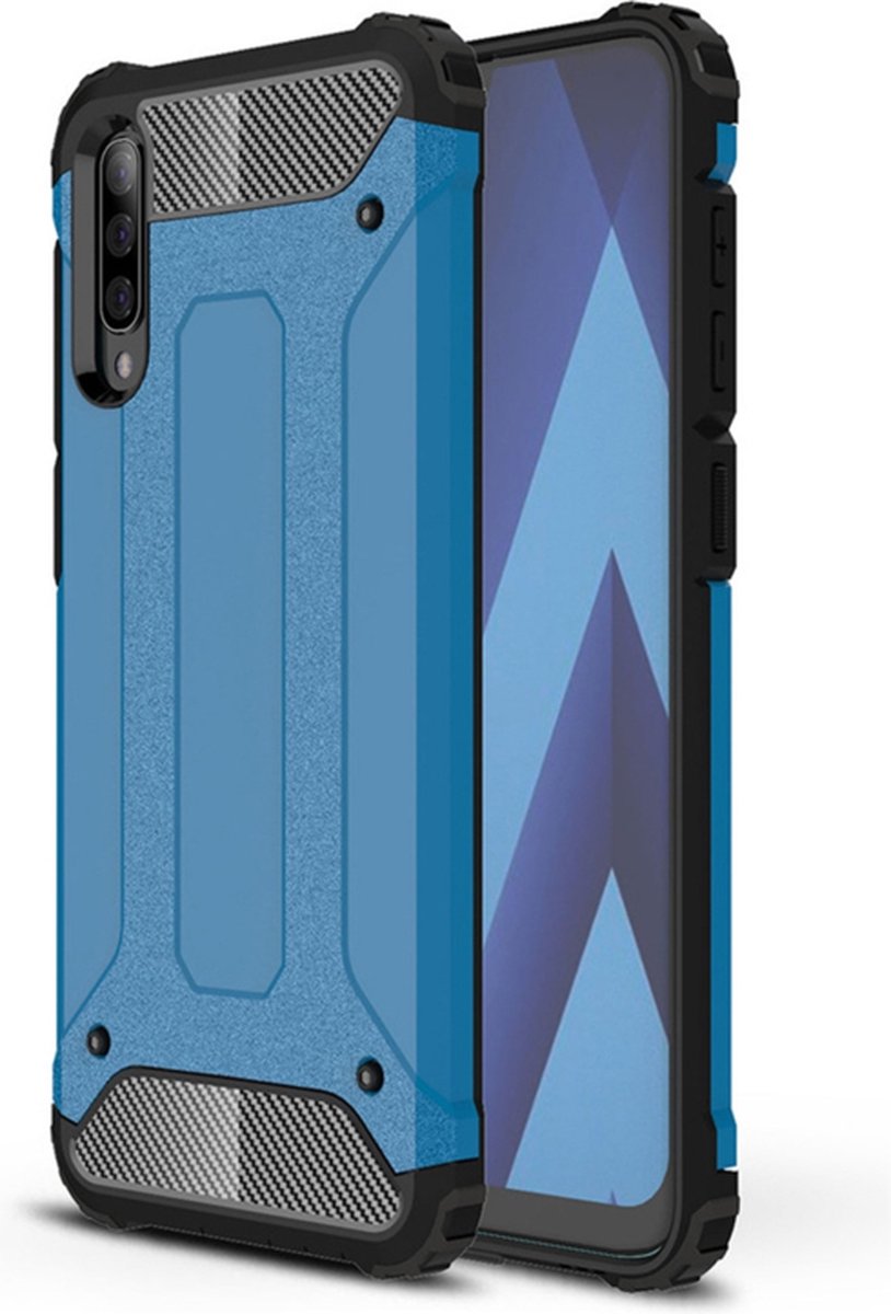 Armor-Case Bescherm-Cover Hoes voor Samsung Galaxy A70 - A70S Blauw