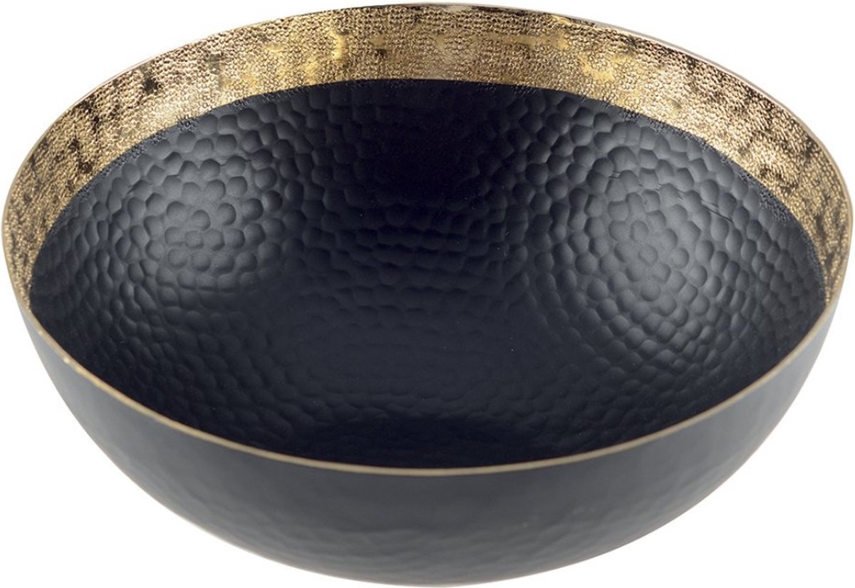 Saladeschaal 25x12cm | Black & Gold