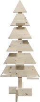 échafaudage sapin de Noël en bois de 165 cm de haut avec étagères - échafaudage bois - Noël - sapin - intérieur - décoration