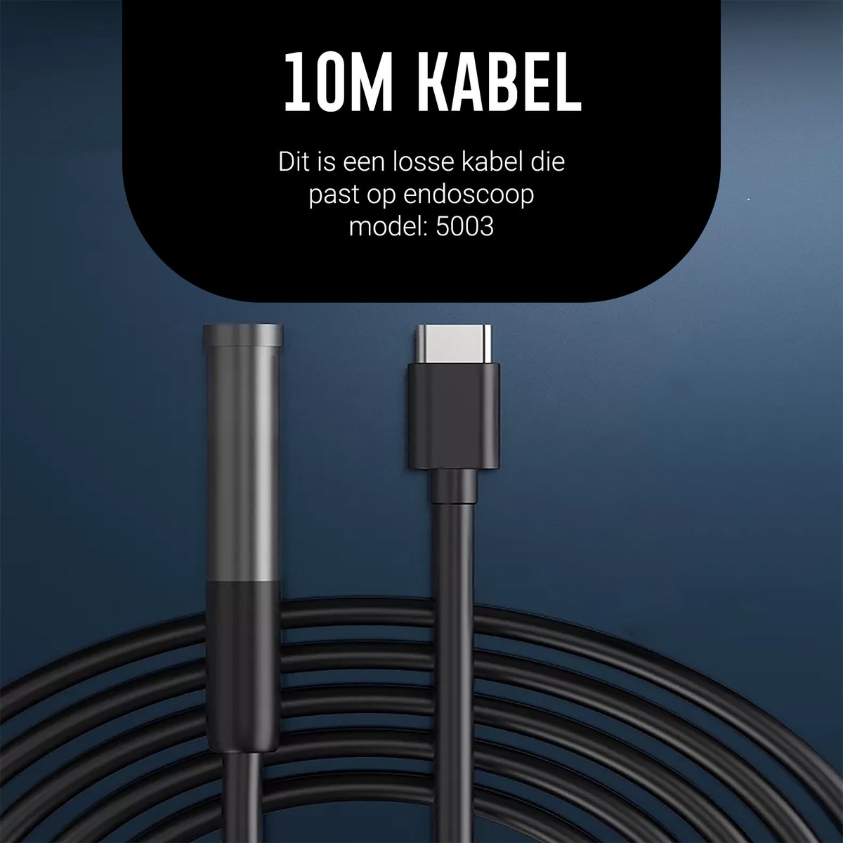 Endoscoop Camera HD Lens Inspectiecamera - Losse kabel 10M - IP67 Waterdicht