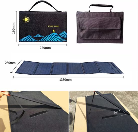 Rise Up opvouwbaar zonnepaneel – 30W – 6V Sunpower