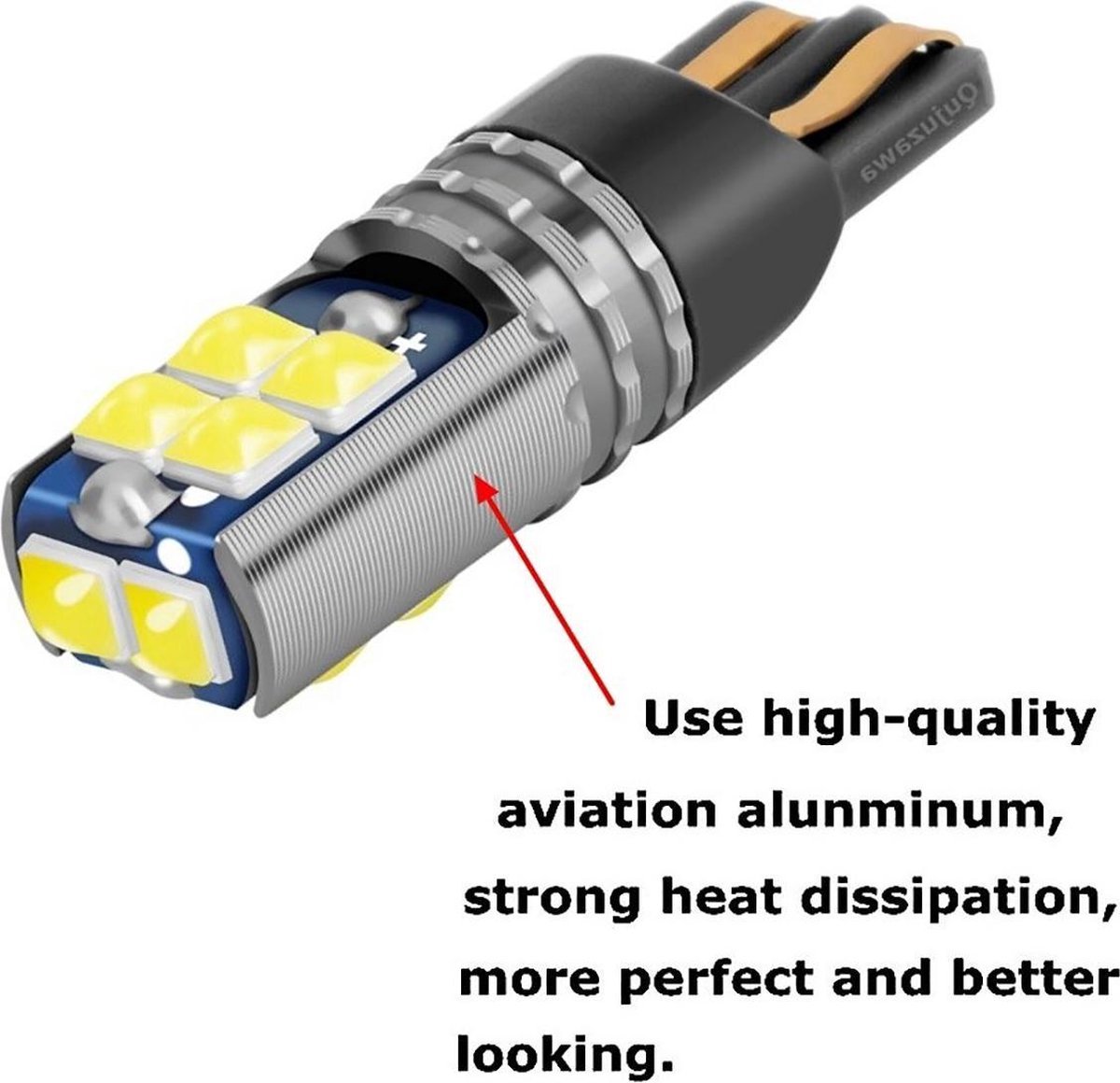 TLVX T10 W5W Ultra Fel LED – Canbus – Steeklamp – Interieur lamp – 6000  Kelvin wit