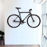 Stamdesign Fietsophangsysteem voor aan de muur -Fiets ophangen -Fietsbeugel-Fietshaak-van mahoniehout voor Mountainbike's en electrische fietsen