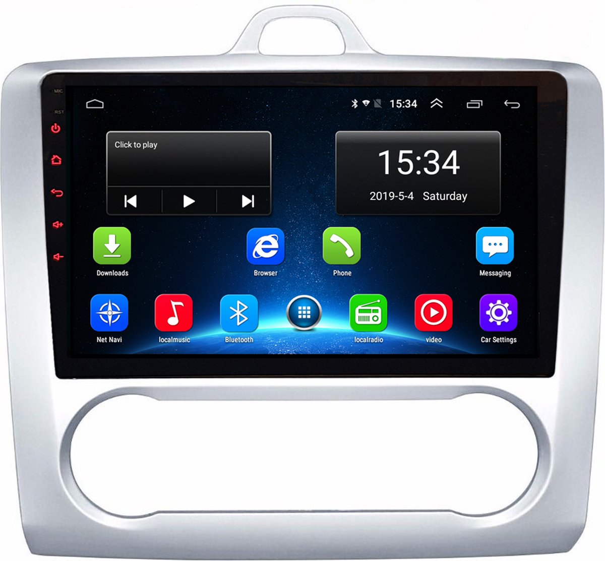 Navigatie radio Ford Focus, Android 8.1 OS, Apple Carplay, 9 inch scherm, GPS, Wifi, Mirro - Merkloos