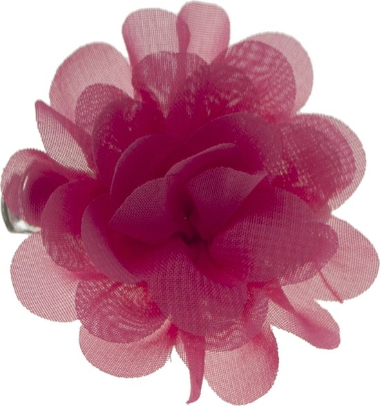 Barrette fleur fuchsia