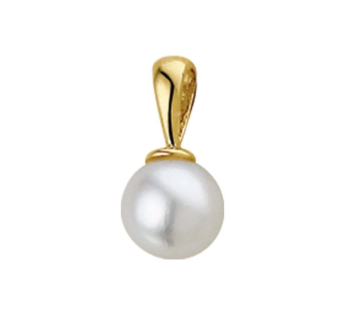 hanger parel 12 mm 14K geelgoud