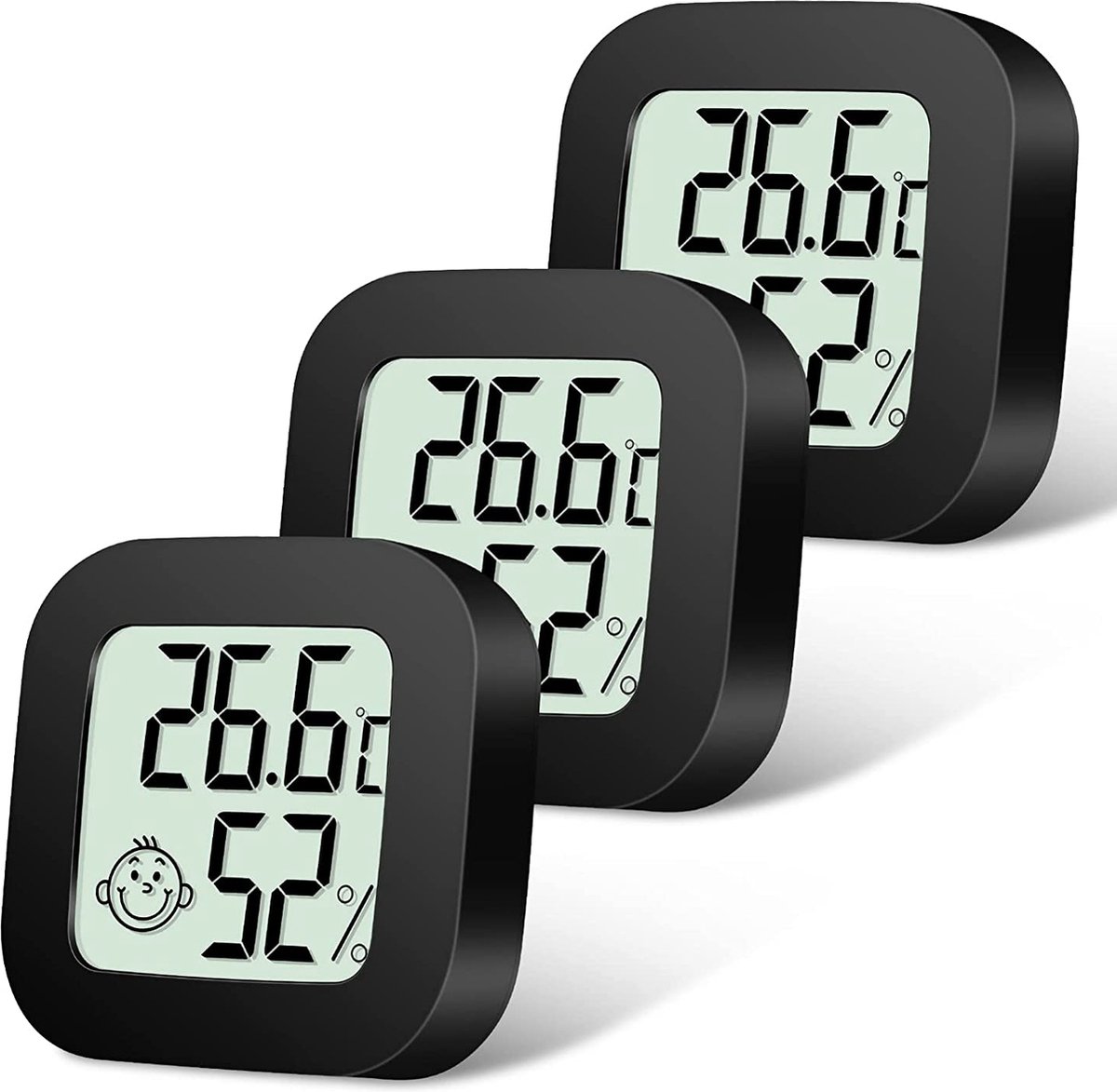 Kamerthermometer - Digitale Thermometer – Vochtigheidsmeter - Binnenthermometer