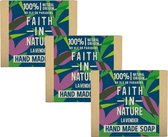 FAITH IN NATURE - Soap Lavender - 3 Pak