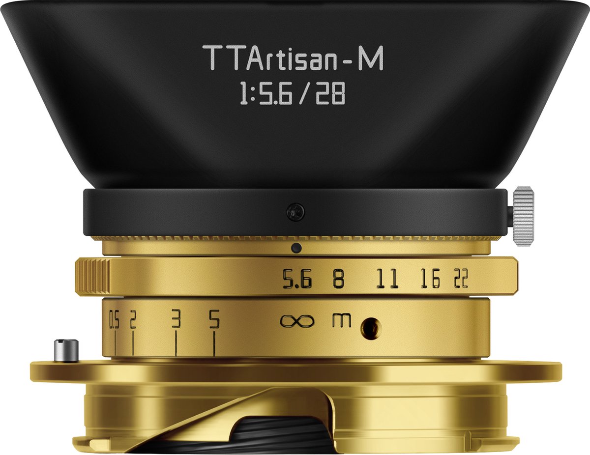 TT Artisan - Cameralens - M-28mm F5.6 GOLD voor Leica M
