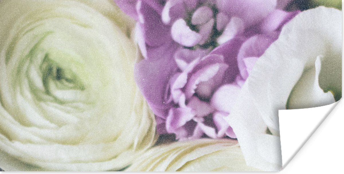 Poster Bloemen - Rozen - Natuur - 150x75 cm