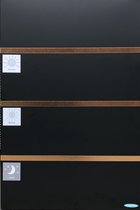 Planbord zwart/koper - dagritme magneetbord whiteboard PictoMix - 60x40 cm