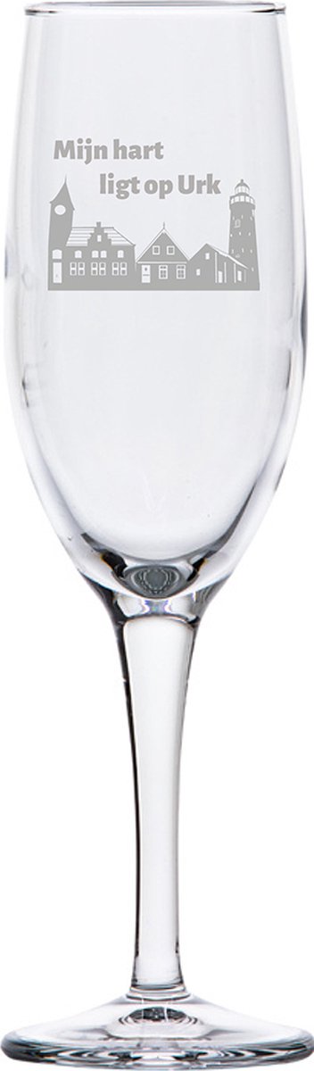 Gegraveerde Champagneglas 16,5cl Urk