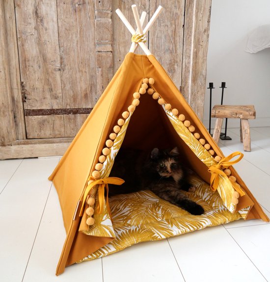 Blinkel - Huisdier Tipi - Kleur Oker - Maat Medium