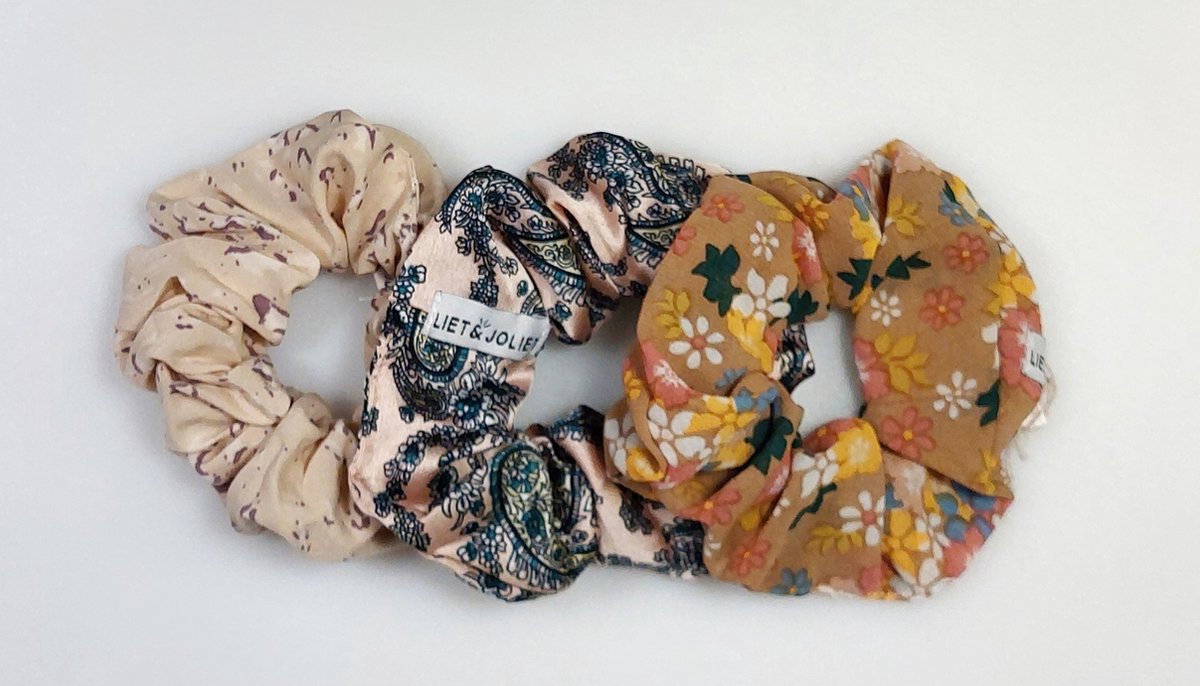 Liet & Joliet scrunchie set Feeling Peachy - Nederlands merk - scrunchies