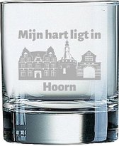 Gegraveerde Whiskeyglas 20cl Hoorn