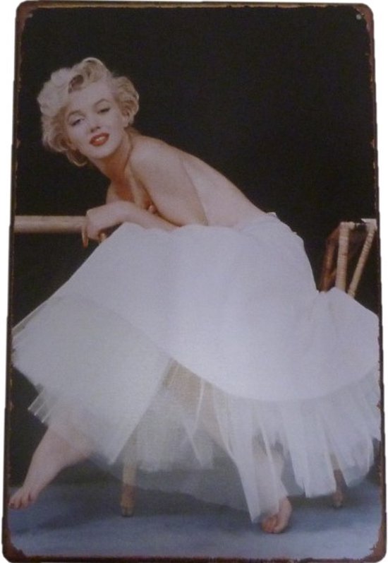 Wandbord - Marilyn Monroe in Tutu