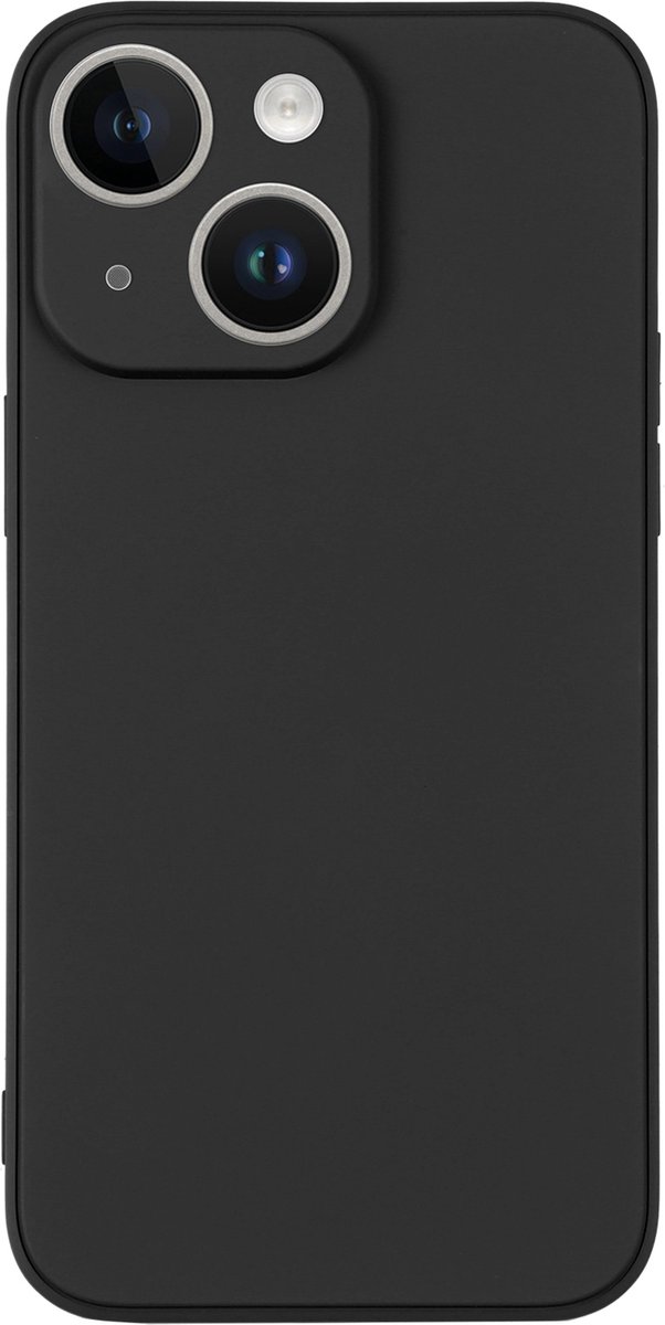 iPhone 14 plus mat zwart Siliconen Hoesje - achterkant - Back Cover TPU - 1,5 mm - met camera bescherming