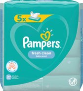 Pampers Fresh Clean Billendoekjes - 260 doekjes (5x52 stuks)