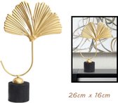 Levabe - Gouden bladeren Beeld - Decoratie - Blad - Beeld - Woonkamer - Erik Kuster Style - 26cm x 16cm