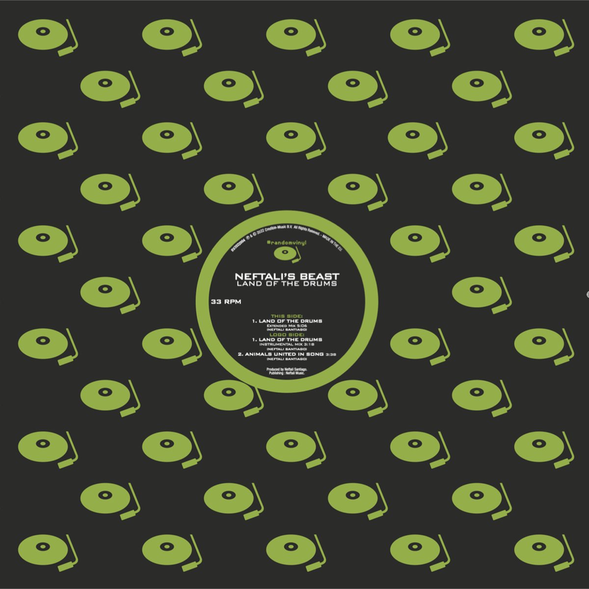 NEFTALI'S BEAST - LAND OF THE DRUMS 12"