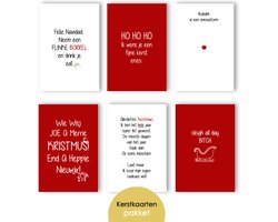 LMWK003 - 12 kerstkaarten met enveloppen - Kerstkaarten 12 stuks - nieuwjaar kerstkaarten - Merry Christmas - Kerstkaart - Nieuwjaarskaarten- enkele kerstkaarten - Grappige kerstkaarten - set kaarten - oud en nieuw - Wenskaarten - luxe kerstkaarten