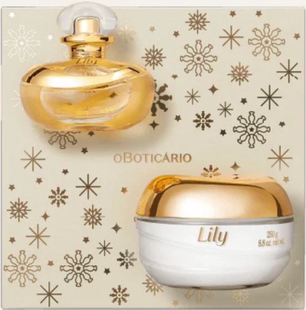 o Boticario, Lily Cadeauset Kerst, Eau de Parfum + Satijn hydraterende crème