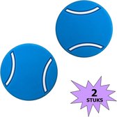 Fako Bijoux® - Tennisdemper - Tennis Demper - Tennisbal - Blauw - 2 Stuks