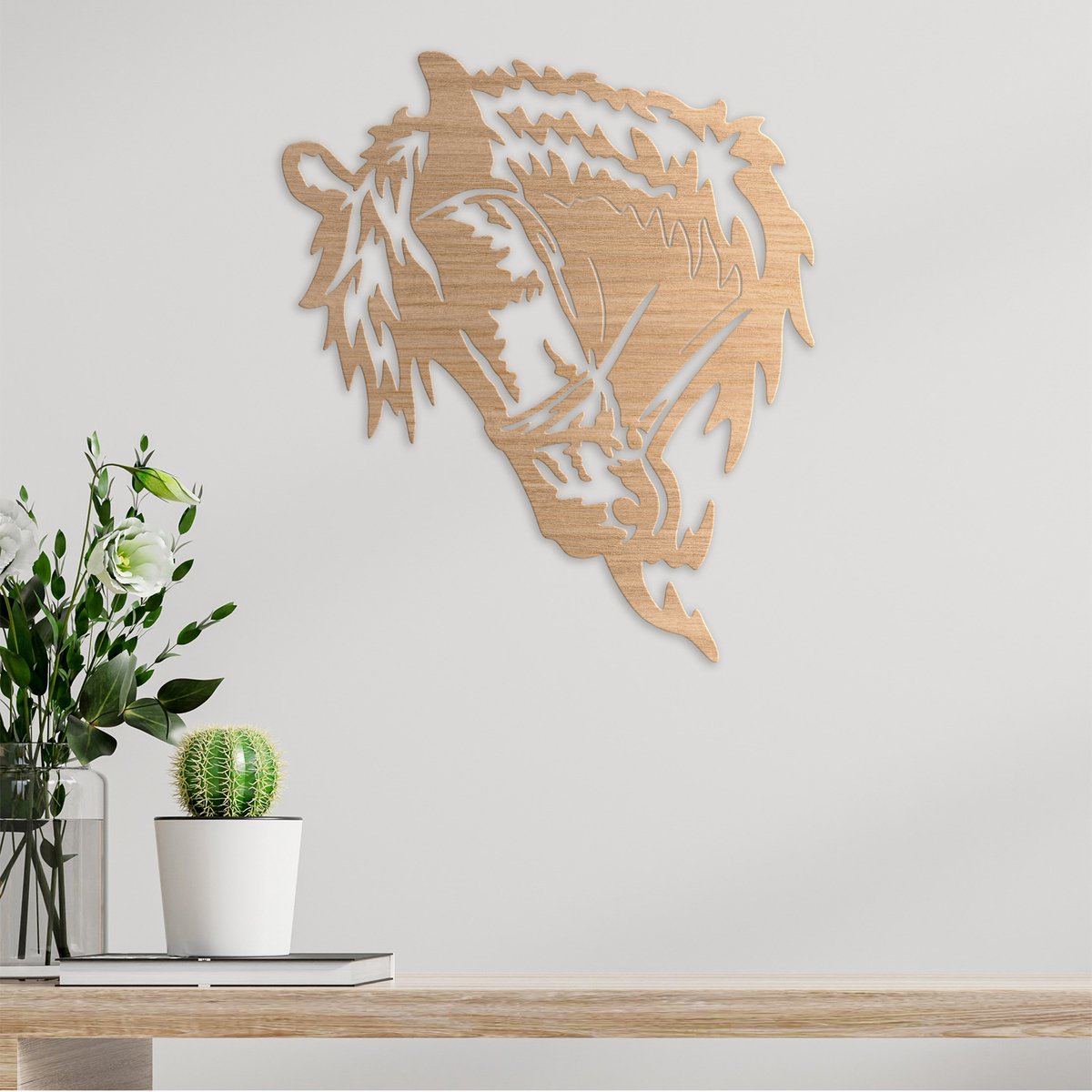 Décoration Murale En Bois Line Art - Noir 3D Pour Salon, Bureau - Design Moderne Et Facile à Accrocher