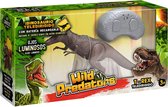Wild Predators - T Rex RC, Dinosaure télécommandé, Tyrannosaurus Rex, Jouet de dinosaure, 3 ans ou plus, Jouet de dinosaure, Radiocommande, 28 cm de long