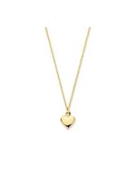 Gouden collier hart 42 - 45 cm