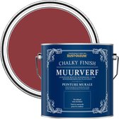 Rust-Oleum Rood Chalky Finish Muurverf  -Imperium Rood 2,5L