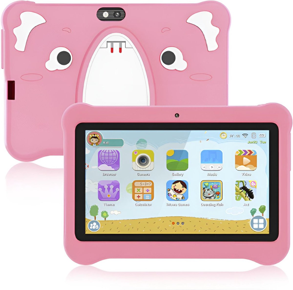 Xgody Kindertablet - Tablet voor kinderen - Kids proof - Roze