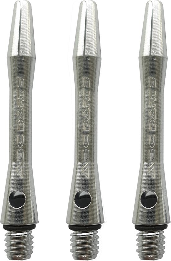ABC Darts Dart Shafts Aluminium Zilver Extra Short 3 Sets (9