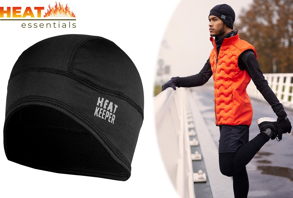 Auto-Chauffant Bonnet de Cyclisme,Hiver Polaire Coupe-Vent Beanie