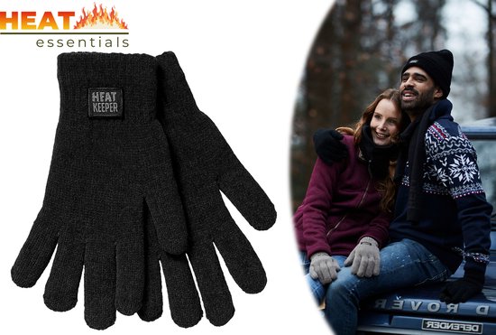 Thermo Handschoenen Winter – Unisex - Zwart - XXL - Handschoenen Dames - Handschoenen Heren - Wanten