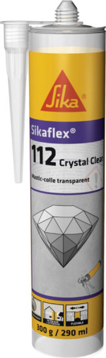 SIKA Sikaflex-112 Kristalheldere mastieklijm - Transparant - 617930