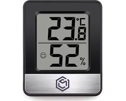Ease Electronicz Hygrometer - Luchtvochtigheidsmeter - Digitaal Weerstation - Vochtigheidsmeter - Thermometer voor Binnen - Inclusief batterij