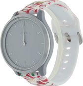 Bandje Voor Polar Print Sport Band - Kerst Kerstman Rood (Veelkleurig) - Maat: 22mm - Horlogebandje, Armband