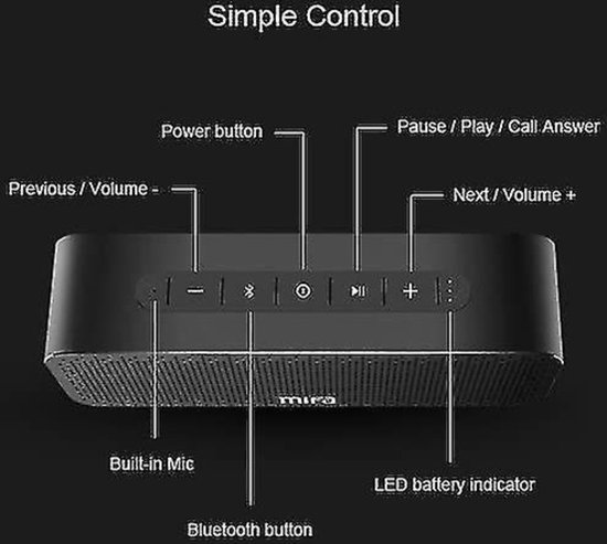 40W portable bluetooth speaker D320 - waterproof - Groothandel-XL