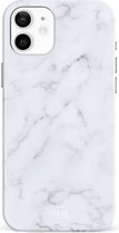 xoxo Wildhearts Marble White Lies - Single Layer - Hoesje geschikt voor iPhone 11 hoesje - Marmer hoesje - Shockproof case - Beschermhoesje geschikt voor iPhone 11 case - Wit