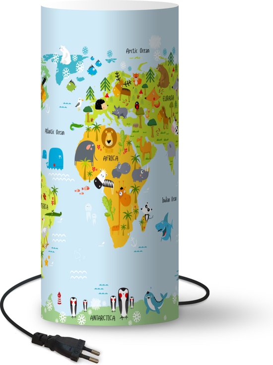 Home Sweet Home tafellamp Arica grijsgroen ⌀15cm E14