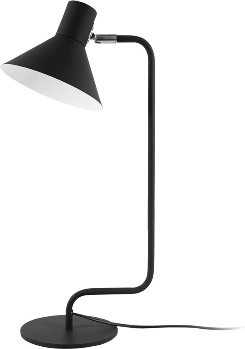Leitmotiv - Tafellamp Bureaulamp Office Curved - mat zwart