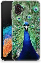 Siliconen Back Cover Geschikt voor Geschikt voor Samsung Galaxy Xcover 6 Pro GSM Hoesje Pauw